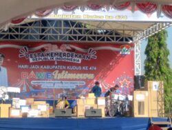 Meriahnya Jalan Sehat dalam rangka Pesta Kemerdekaan Republik Indonesia.